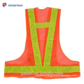 High Vis Fluorescent Yellow Orange Black Gilet Mesh Polyester Reflective Led Safety Vest For Running Jogging Cycling